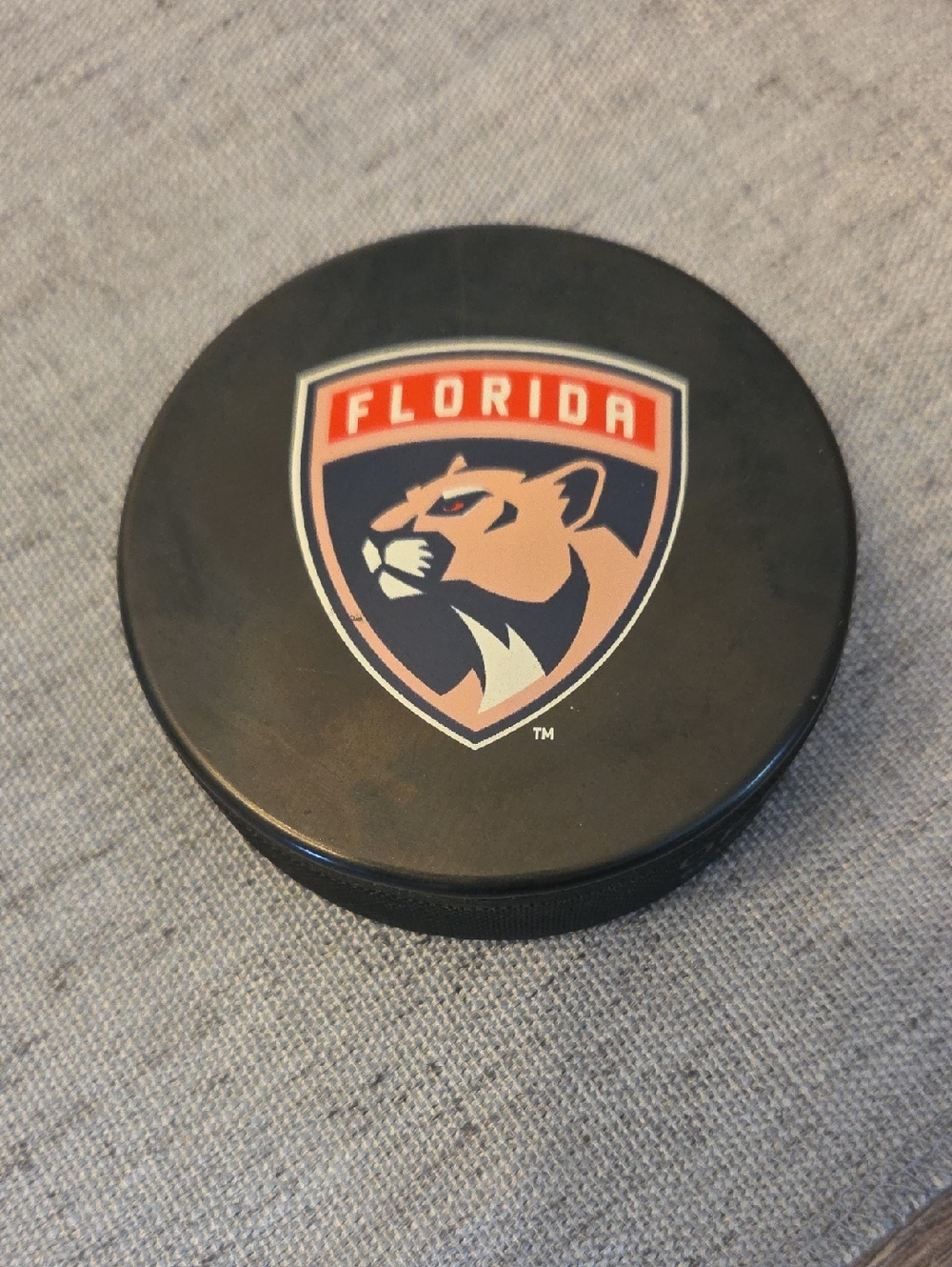 NHL Florida Panthers Black Hockey Puck